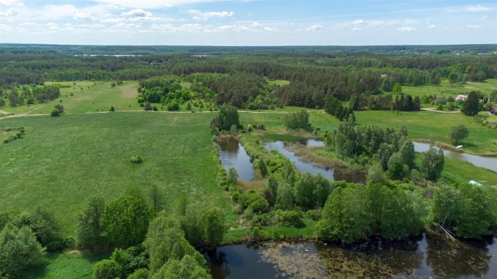 Działka Kotkowo z lotu ptaka – panorama okolicy, l