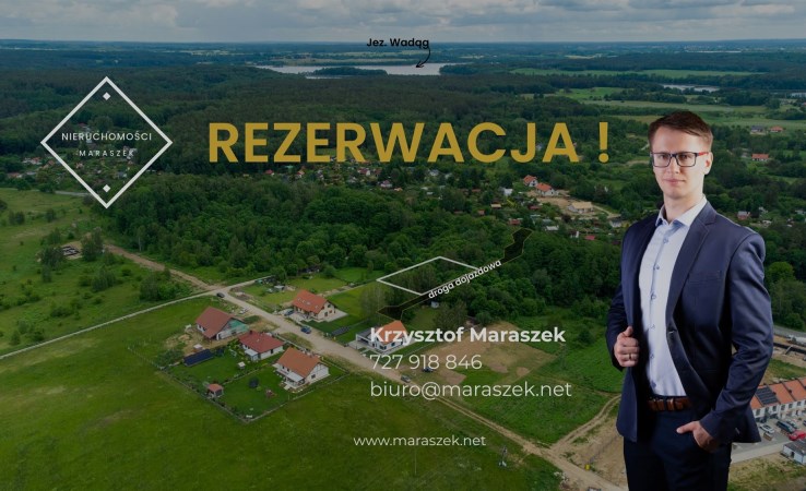 działka na sprzedaż - Dywity, Wadąg