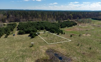 Działka Gierłoż 1718 m² nr 117/62 z obrysem granic