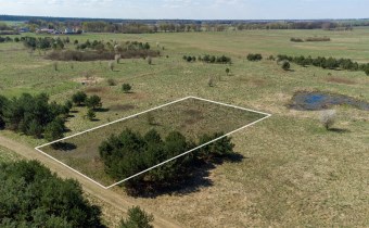 Granice działki 117/62 Gierłoż 1718 m² — widok z d