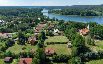 Panorama miejscowości Kurki gmina Olsztynek z lotu