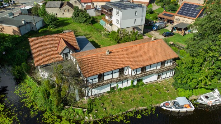 Dawna Gospoda pod Żurawiami w Miłomłynie – widok z