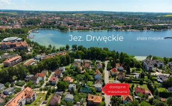 Lokalizacja mieszkania 130 m od Jeziora Drwęckiego