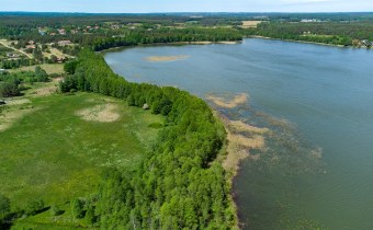 Panorama z drona – działka Ruś 392/11 z linią brze