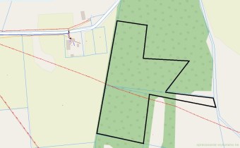 Mapa poglądowa działki w Nowych Mieczysławach z za