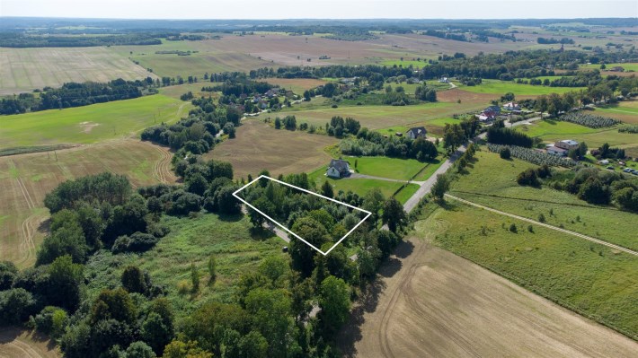 Działka 3971 m² nr 219 w Głotowie, zdjęcie z drona